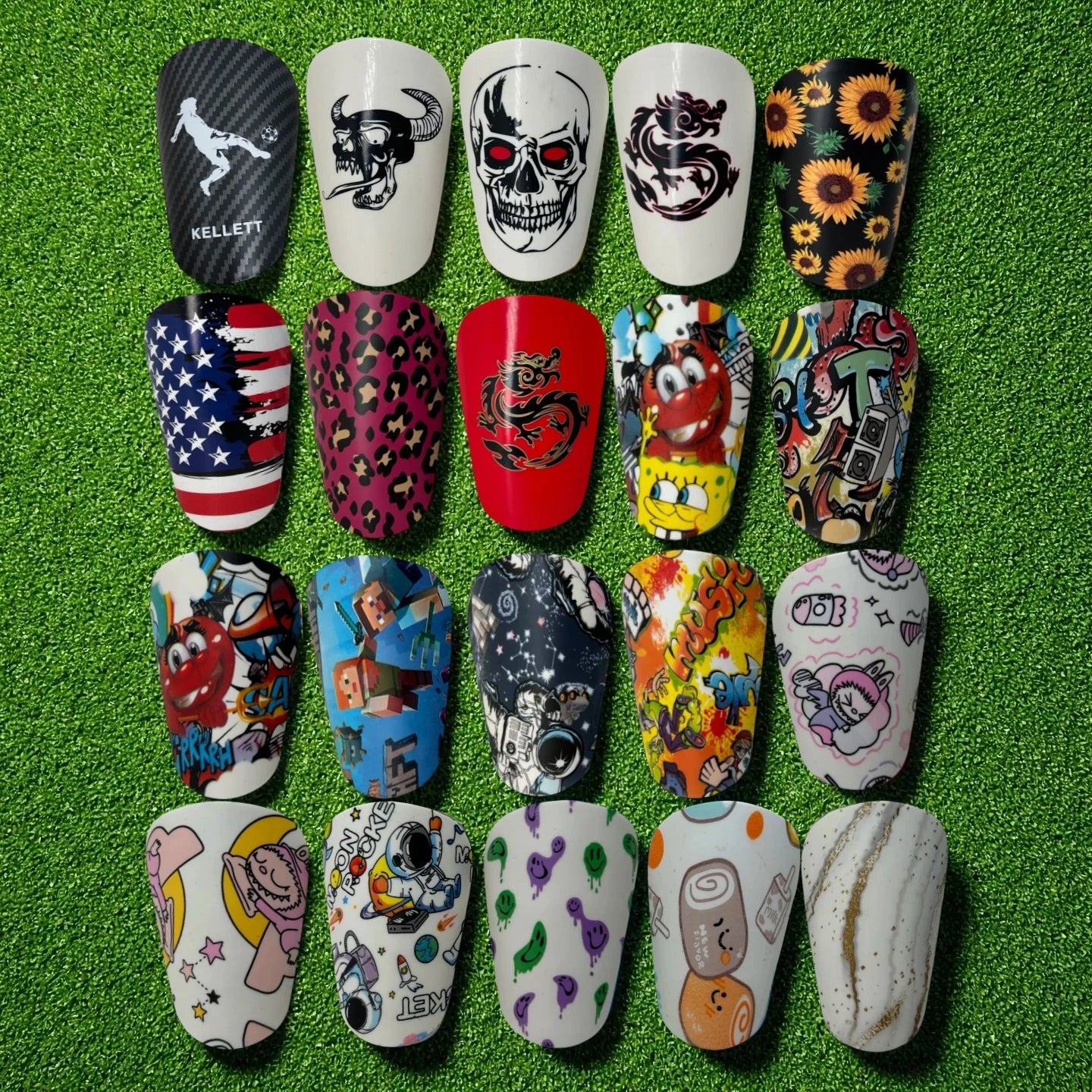 Graphic Mini Shin Pads